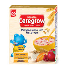 Nestle Ceregrow Multigrain With Milk & Fruits Junior Cereal (2-5 years)